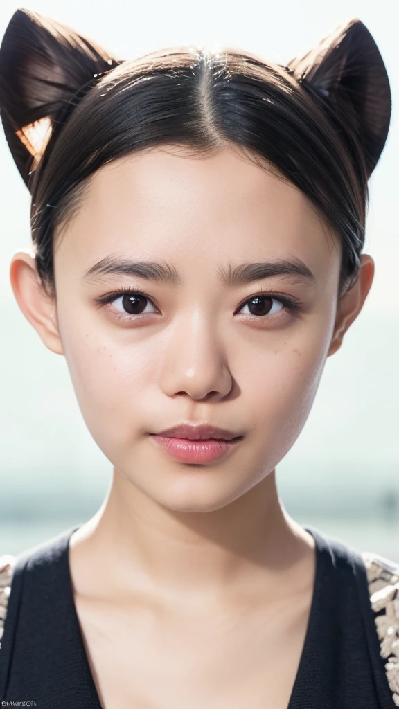 (((Ultra-high resolution、close、Cute Japanese Woman)))、顔のUltra-high resolutionクローズアップ画像を作成してください。 Long, straight black hair frames her face。 So that every single hair is clearly visible、Depicts subtle color changes depending on the amount of light hitting the subject。 The skin is white and smooth、Has a natural glow。 Fine skin texture、Representing the fine details of pores。 amountや頬に薄い赤みがある部分を詳細に。 The eyes are almond-shaped and dark brown.。 Fine details of the iris、Depicts color gradations and patterns。 Long, natural-looking eyelashes, each and every one visible。 Well-groomed eyebrows、indivual々The hair is clearly visible。 Light reflects off into the eyes、Create small highlights。 noseは繊細で、nose孔の細かいディテールがある。 Lips are plump and naturally pink。 Depicts the fine lines and soft curves of the lips。 Shiny、Accentuate the shape。 Detailed depiction of lip texture。 Particular attention to the depiction of light and shadow。 Soft natural light gently illuminates the face from the front。 amount、nose、Creates a subtle glow on the cheeks。 Shadows are cast softly along the contours of the face、cheekbone、Jaw Curve、noseの側面を強調。 The gloss of her lips reflects the light faintly.、Emphasizes plump texture。 The shadow of the hair adds depth and dimension.、indivual々The hair shines in the light。 The background is simple and blurred.、Focus on the face。 In the highest quality、Representing the utmost detail。 Negative prompts: Noisy Images、Low resolution、Avoid blurry details。 My hair is messy、Avoid unnatural hair textures。 Skin is unnaturally smooth、Avoid overly processed skin images。 Pores are invisible、Avoid products that have lost their skin texture。 Flat iris、Avoid those that lack detailed information。 short lashes、Avoid unnaturally thin eyebrows。 Light reflects off into the eyesていない、Avoid those with expressionless eyes。 noseのディテールが欠けているものは避ける。 Dry lips、Avoid unnatural colors。 Lip texture is not visible、Avoid non-shiny items。 Poor balance of light and shadow、Avoid evenly lit faces。 amount、nose、Avoid products that don't have a glow on your cheeks.。 cheekboneやJaw Curveが強調されていないものは避ける。 The shadow of the hair is shallow、Avoid things that lack volume。 The background is complicated、Avoid images where the face is not in focus。