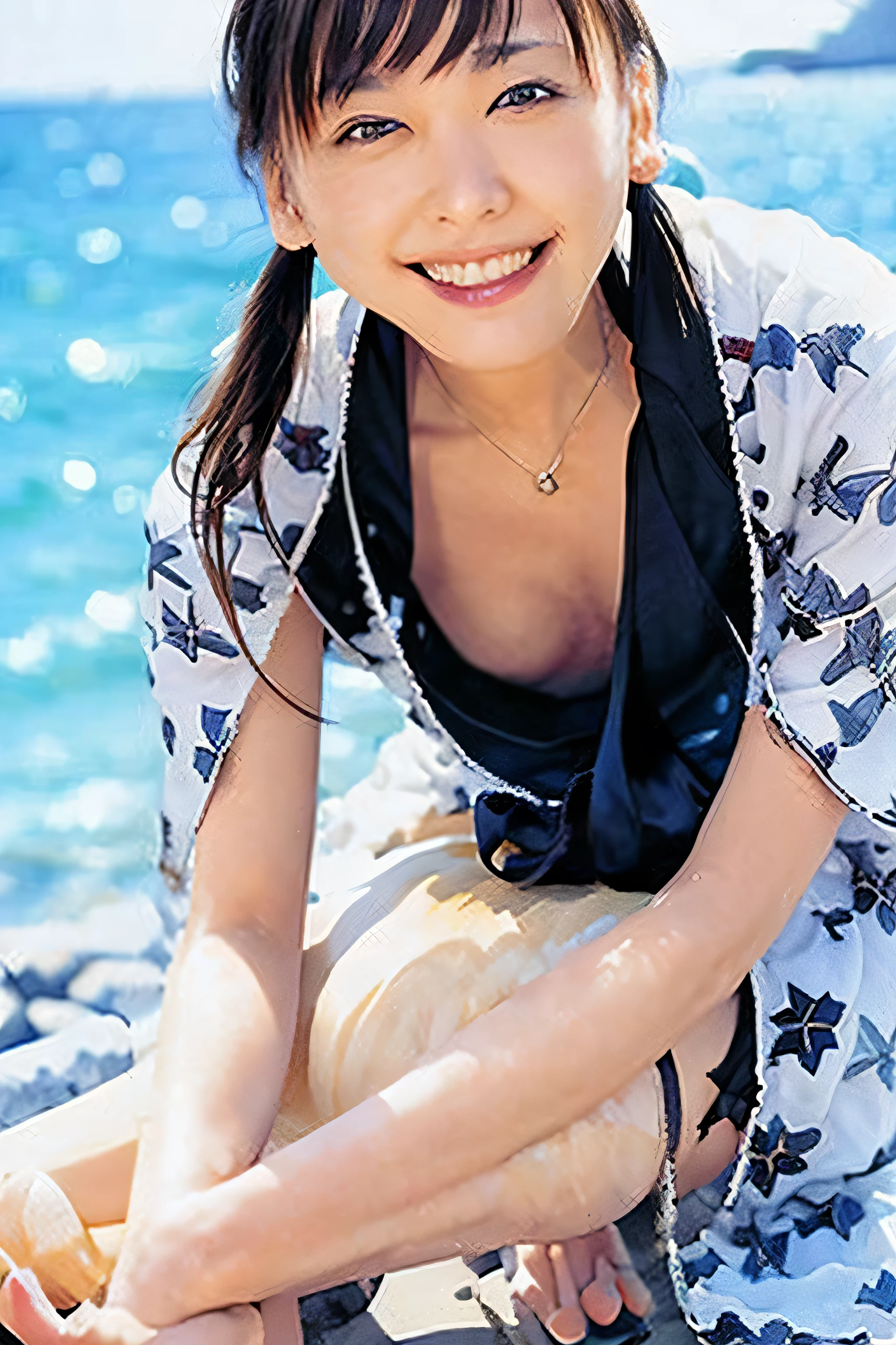 (8k, RAW photo, best quality, masterpiece:1.2), (realistic, photo-realistic:1.37),
Natural, ultra high res, Super Detail, Ultra Detailed,
Detailed Skin, Sharp Focus, bokeh, glossy texture, depth of field, shiny hair, shiny skin BREAK
1 girl, japanese,, Smooth skin, Without Makeup,
long hair, black hair
(blonde hair:1.2), black eyes, glowing eyes BREAK
(downblouse:1.4), (view from above:1.2), (perfect anatomy:1.2) BREAK
BREAK,nsfw,small breasts,over knee