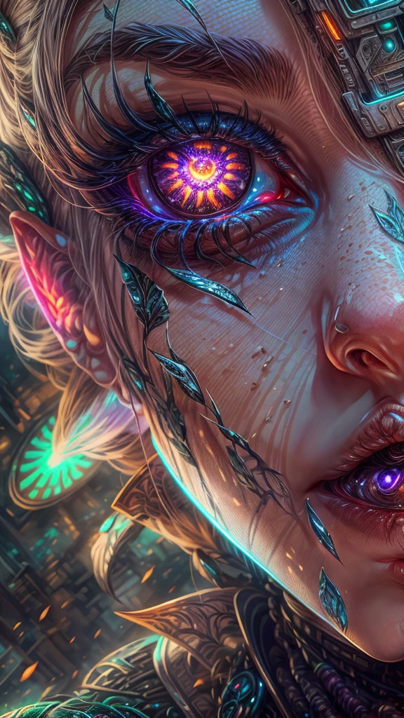 beautiful detailed eyes, beautiful detailed lips, extremely detailed face, longeyelashes, plant vs zombie, epic battle, futuristic cyberpunk style, vibrant colors, cinematic lighting, 8k, photorealistic, highly detailed, intricate, dramatic composition, action-packed scene, fantastical elements, advanced technology, dynamic poses, stunning visual effects, masterpiece