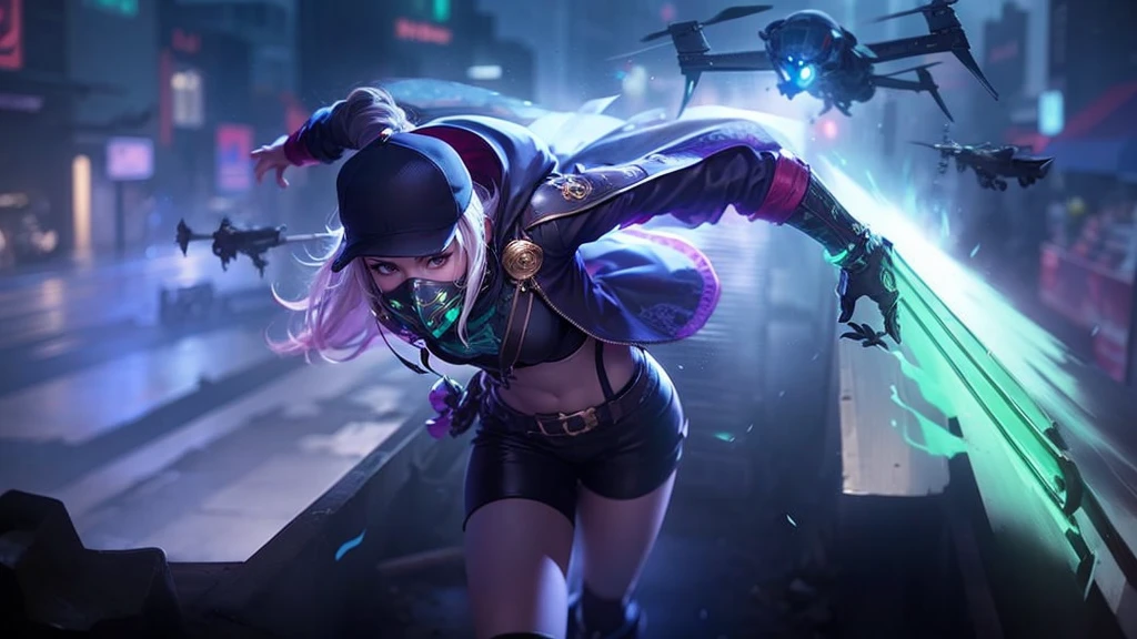 a close up of a girls, wear hat, waer masker, shadowbringers cinematic, 4 k detail fantasy, a beautiful fantasy empress, game cg, xianxia fantasy, xianxia hero, 2. 5 d cgi anime fantasy artwork, cinematic goddess close shot, ruan jia and artgerm, wow 4 k detail fantasy, hyperdetailed fantasy character