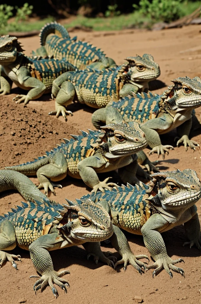 Makes an army of bearded dragons ready to attack 