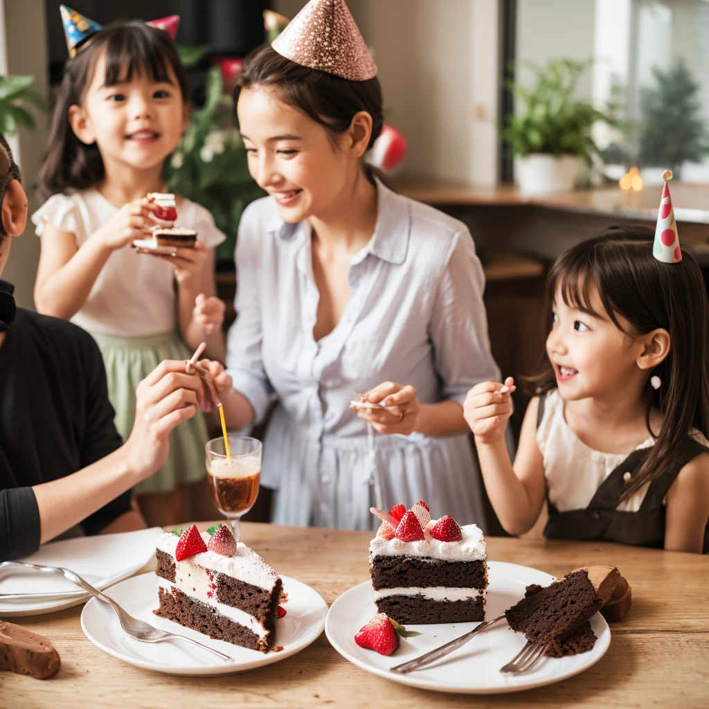 Birthday cake for adults and children