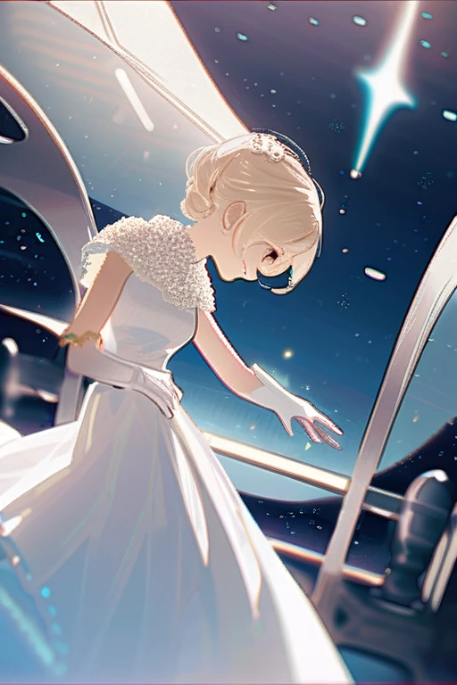 ((Лучшее качество)), ((шедевр)), (подробный), a wedding in space