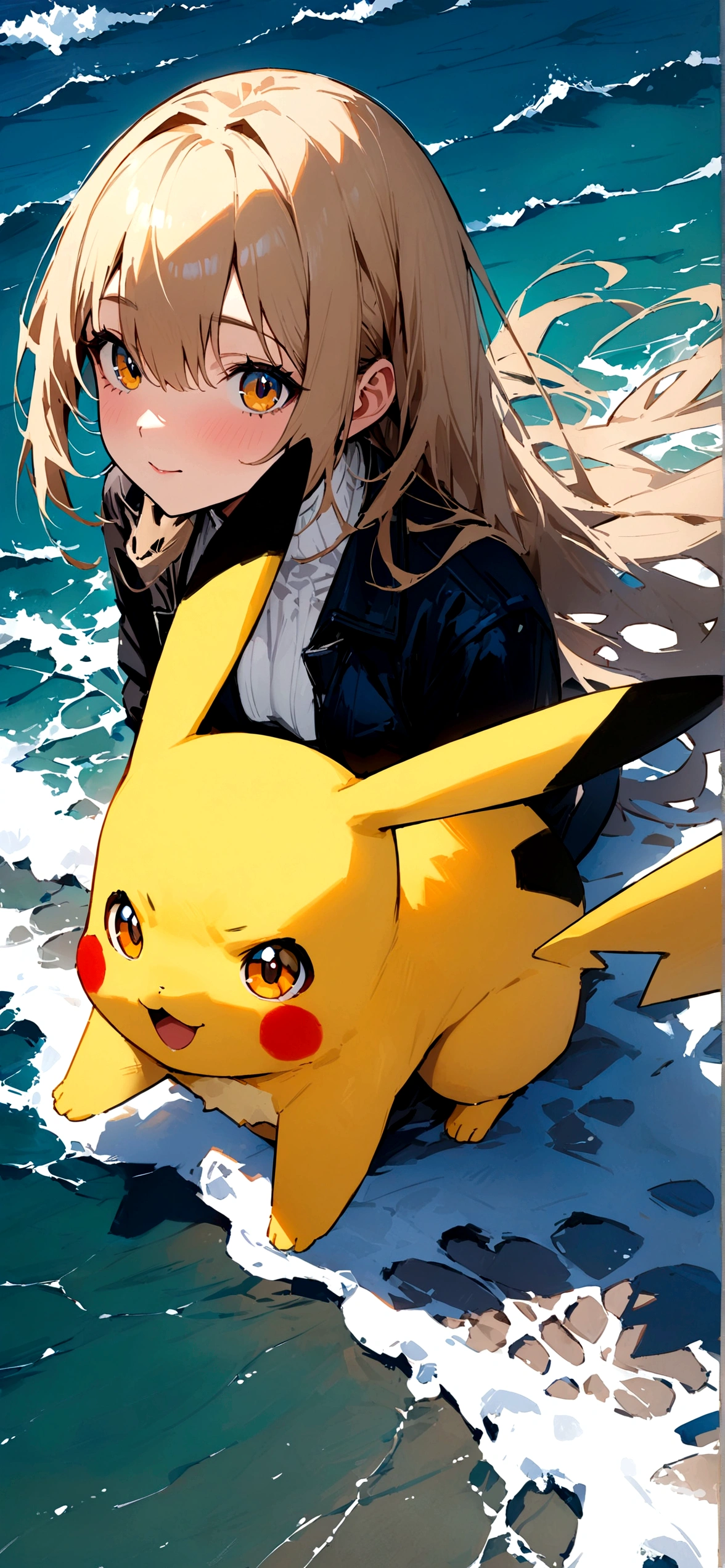 ((masterpiece, Highest quality)),Ocean、Ocean、Pokémon、新Ocean誠風,Pikachu