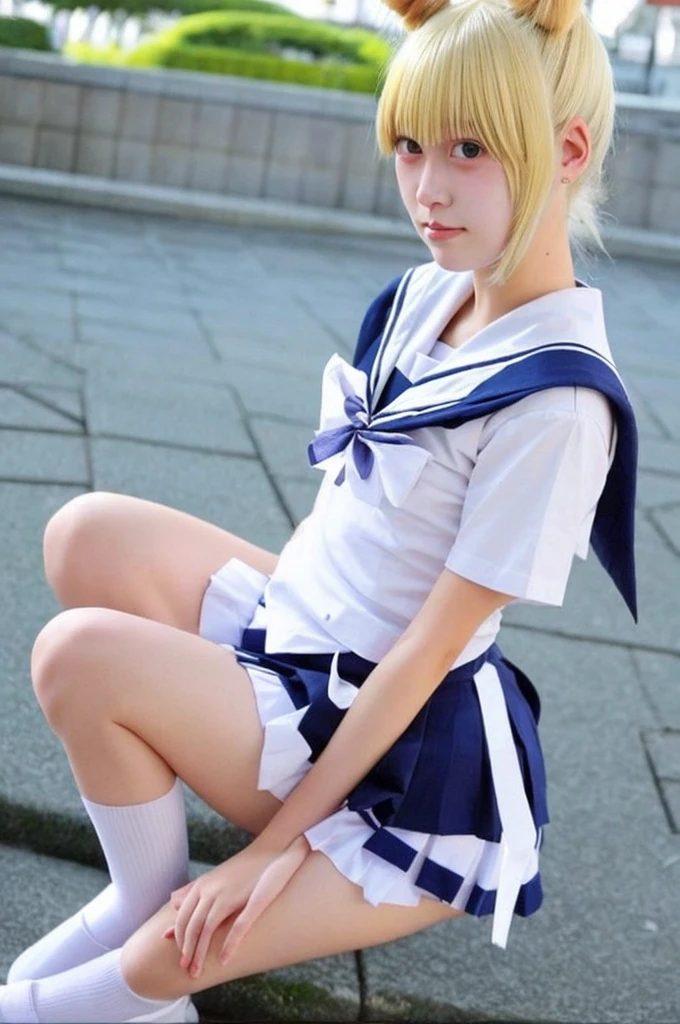 Japanese、************、Sailor Moon Cosplay、Bun Head、Blonde