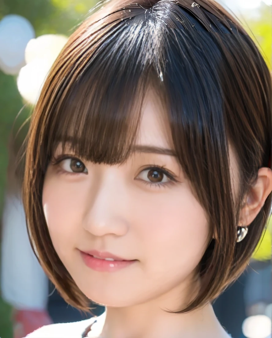 1girl, Tokyo street,night, cityscape,city lights,upper body,close-up,smile,, (8k, RAW photo, best quality, masterpiece:1.2),(realistic, photo-realistic:1.37),