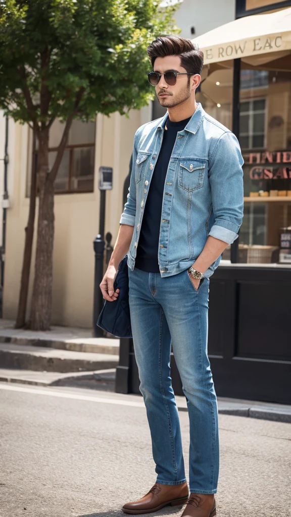 Town Casual cool man's upper body