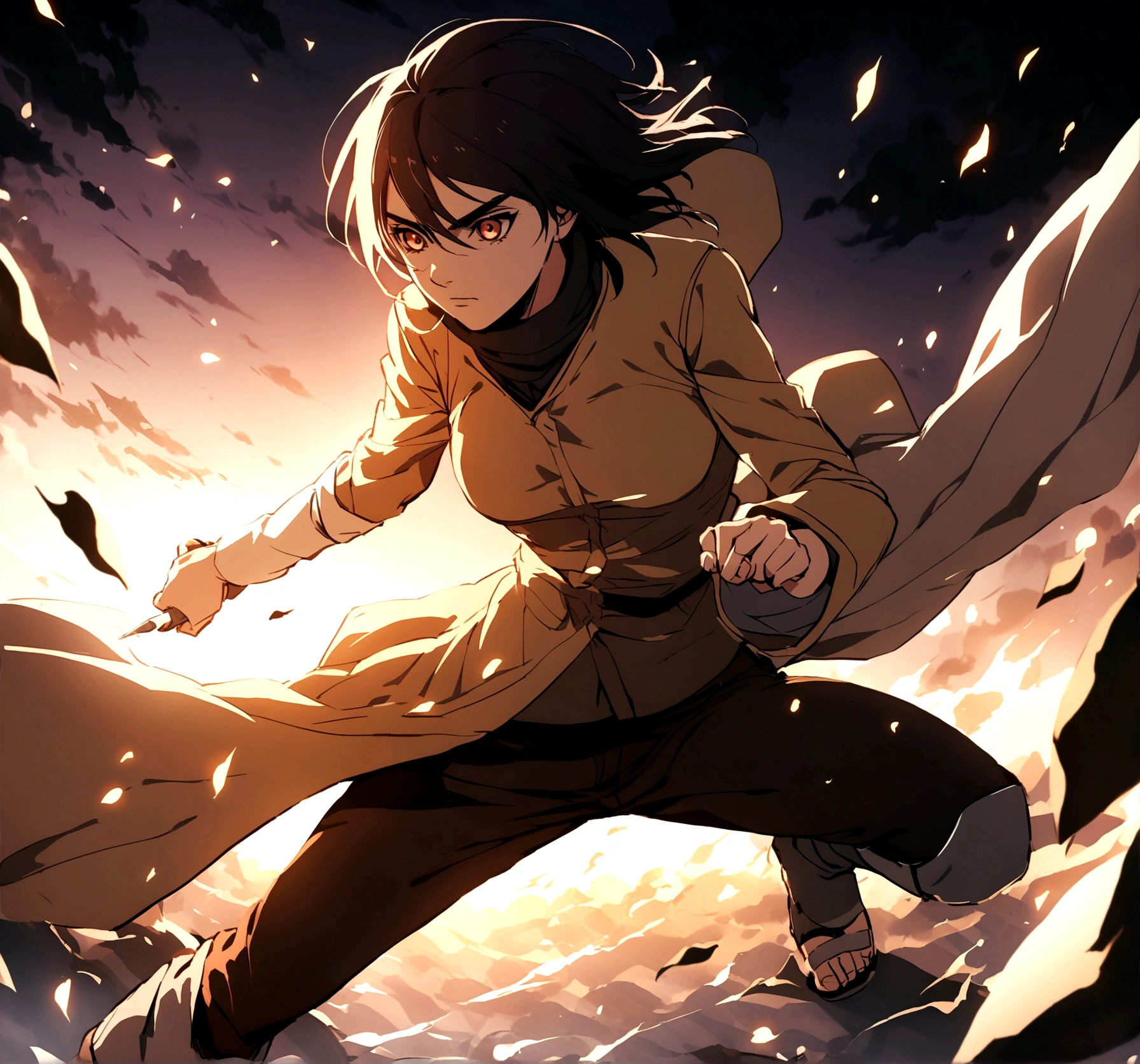 Eren.mikasa.naruto holding a Try again named flange 