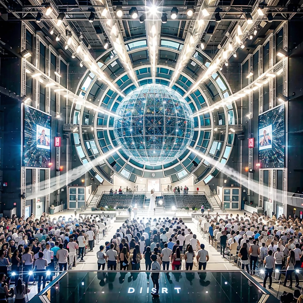 a white clothes party, people dancing, white decorations, dj set, (best quality,4k,8k,highres,masterpiece:1.2),ultra-detailed,(realistic,photorealistic,photo-realistic:1.37),HDR,UHD,studio lighting,ultra-fine painting,sharp focus,physically-based rendering,extreme detail description,professional,vivid colors,bokeh,photography