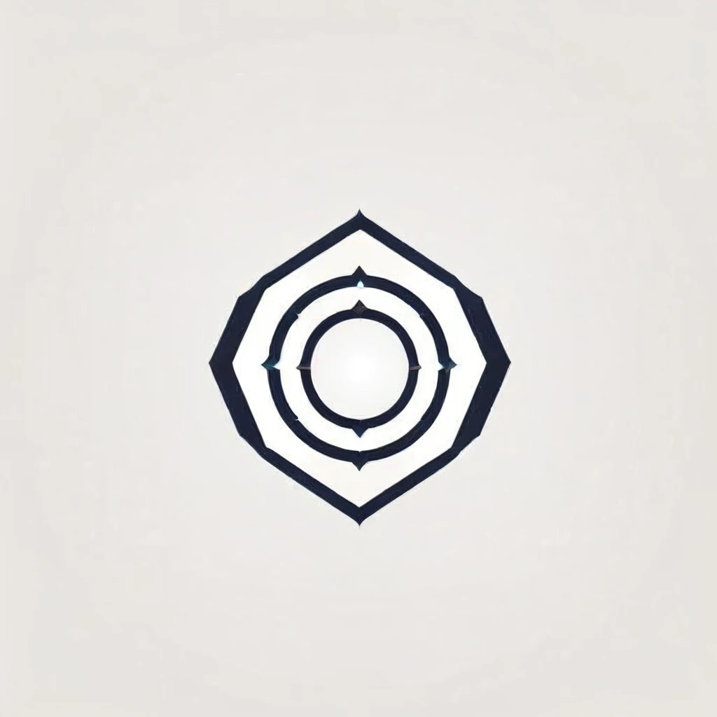 Geometric  abstract logo, simplicity, vector, minimal, symmetry 