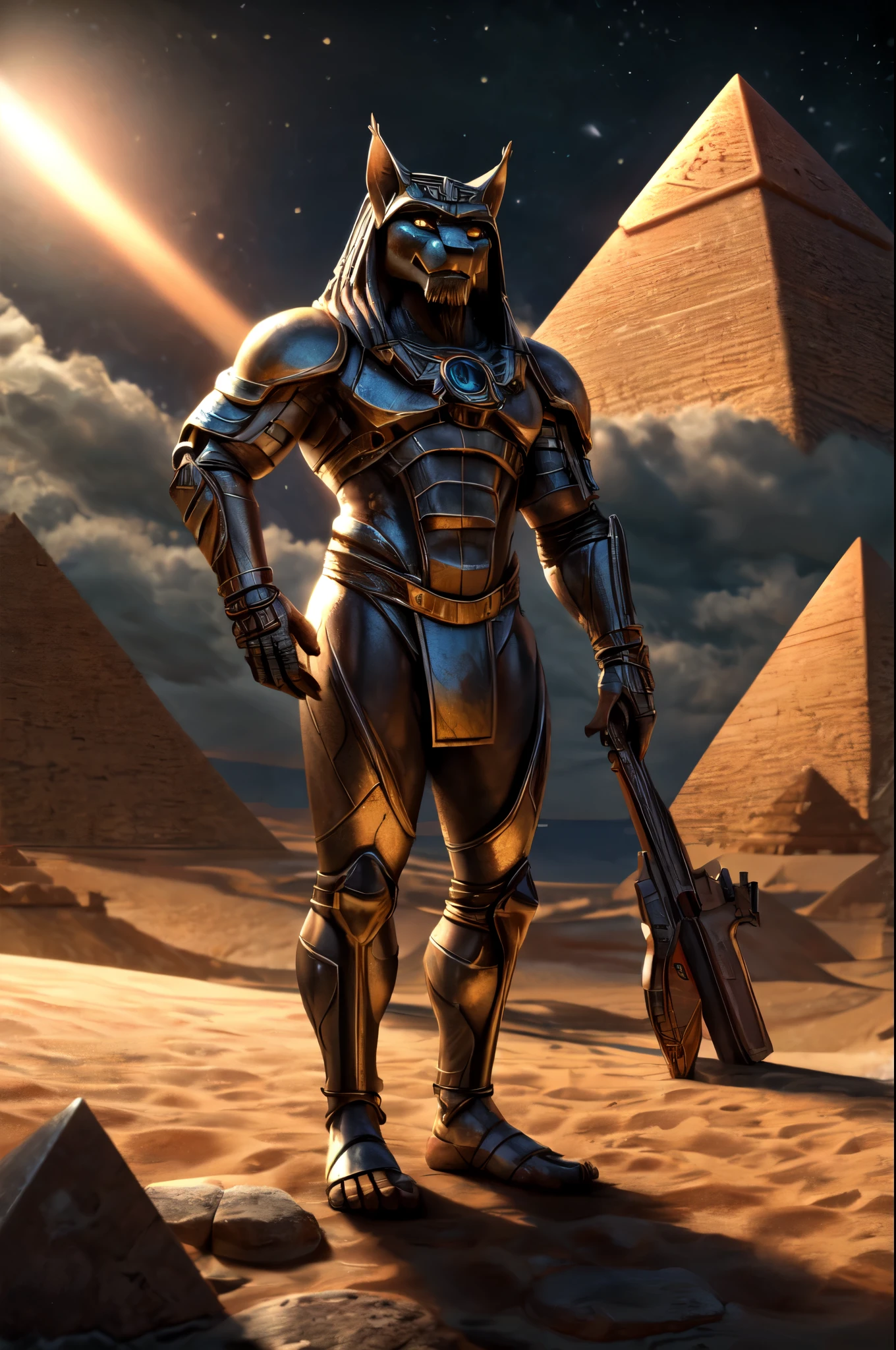 (((Barefoot furry character, full body, cinematic setting, furry male, plantigrade)))

See the earth at the peak of it's glory -
Days that are long gone.
The greatest empire of the ancient times
Behold the light so bright it blinds your eyes!
((Atlantis!))
Ancestor of Mankind
Those who have united
The earth under One Name
See the greatest city stand
In Anabiosis
What has once ruled all the world -
Mighty Poseidonis!
The great ((pyramids)) in place
Shelter us from danger,
We send ships to distant worlds,
Fearing not their anger.

BREAK, ((science-fiction scenery)), ((hitech civilization)), intricate details, highly detailed, extreme detail, octane render, fine art, best quality, highres, (detailed face:1.5), ((full_body)), respecting golden ratio, UHD, (((perfect hands))), low light
