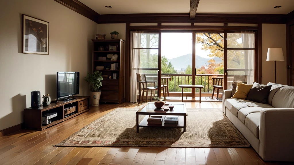no humans,scenery,western style,living room,high ceilings,a sense of liberation,indoors,pillow,fireplace,window,tree,fire,table,plant,bed,wooden floor,couch,day,food,potted plant,book,cup,cherry blossoms,cushion,rug,artist name,chair,blanket,sunlight,leaf,bedroom,nature,book stack,chopsticks,carpet,plate,tatami,campfire,bottle,recording,bag,lamp,bowl,candle,box,curtains,living room,health bar,user interface,forest,autumn leaves,newspaper,futon,on floor,brick wall,flame,viewfinder,sliding doors,light rays,pot,lying,glass,stove,tissue box,railing,mug,cabinet,tray,picture frame,painting (object),room,phone,clock,drinking glass,vase,picture (object),interior,wood,kitchen,basket,floor,on bed,steam,autumn,shadow,turtle,zabuton,fruit,wall,flower,teapot,burning,coffee cup,television,sunbeam,bonsai,smoke,fish,coffee table,architecture,running bond,