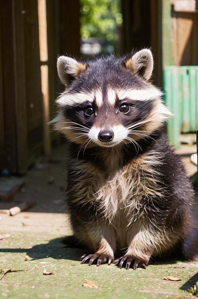 raccoon dog、juvenile