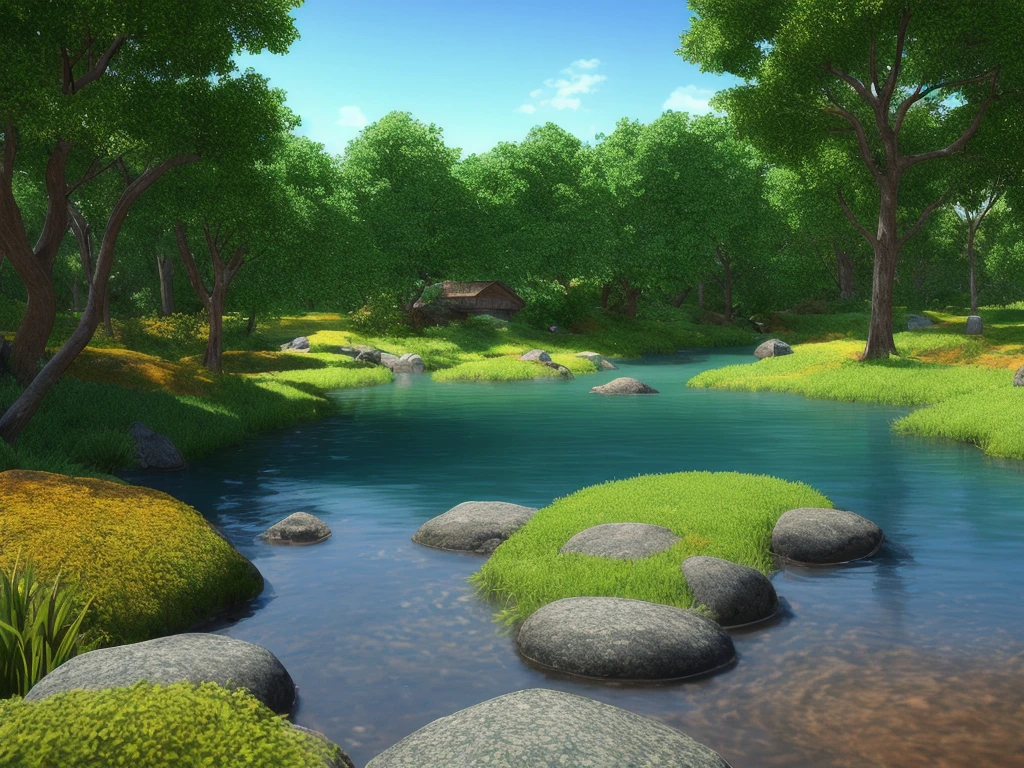 A peaceful place, very pleasant, aesthetic, calm, scenic. photorealistic, 8k uhd, studio quality, ultra realistic, max detail, massive scale, post-processing, realistic, photorealism, photoshop, photography, detailed, cinematic lighting, landscape, panoramic, landscape, raytracing, cinema4d
Com borboletas coloridas am e pássaros