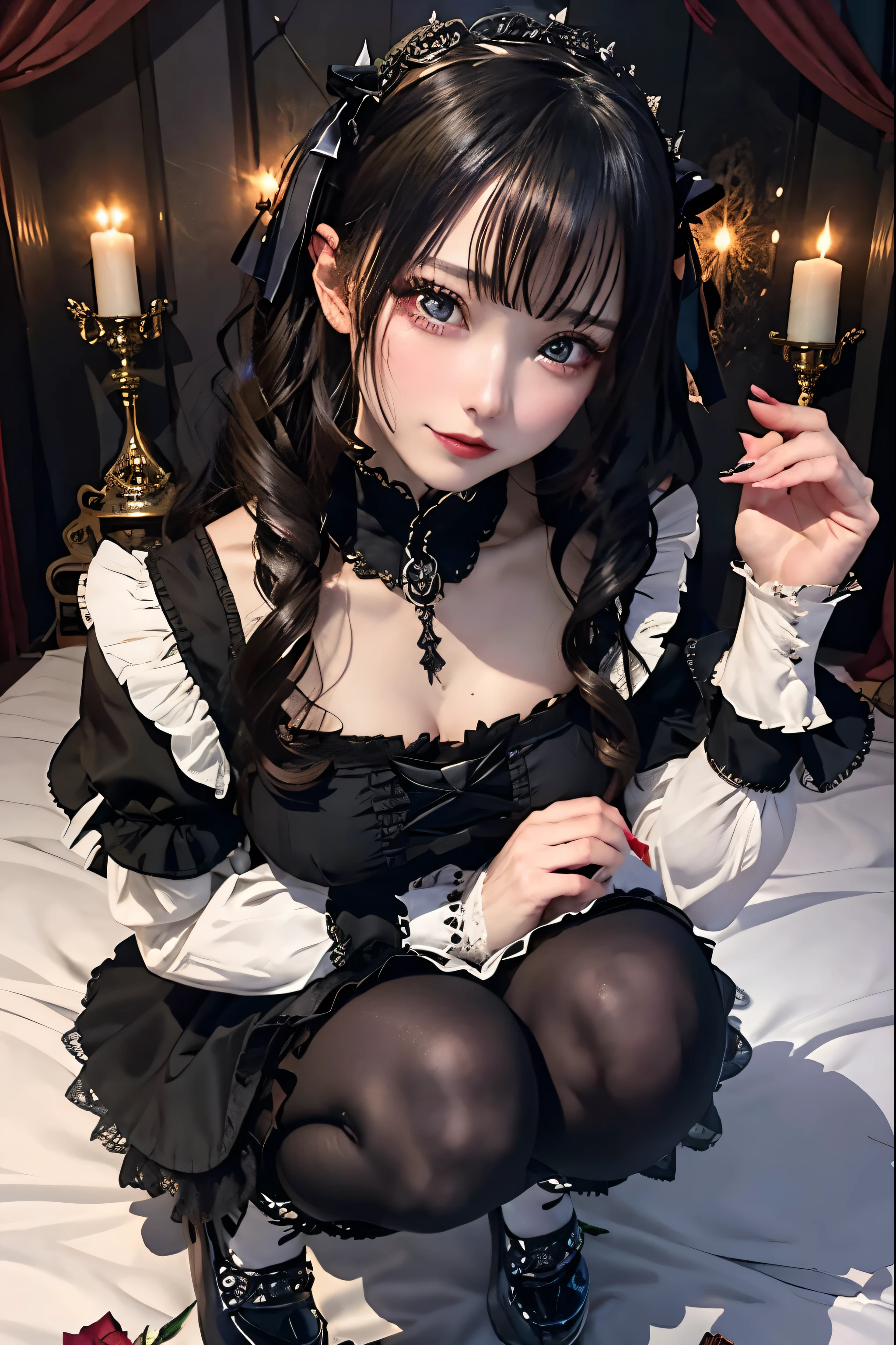 Hard Dark Gothic Makeup、Black dark eyeshadow、sad、Good skin radiance、Dark Gothicメイク、Dark smile、palace、The beauty of fragrance、24-years-old、Expression of intense sexual pleasure、Embarrassed look、Dark Gothic、Highest quality、Expression of sexual pleasure amid suffering、Drunk face、紫のMaid clotheysterious、Noble、sexy、Loving smile、Twin tail hair、Right blue eye, Left eye is red、Super tempting pose、Platform Heel Shoes、Heavy makeup、Gothic Lolita clothes、Silver Hair、Long Hair Straight Hair、Cute Gothic Lolita Dress、Beautiful Face、elegant features、Attractive face、Stained glass is the background、Chest glistening with sweat、The room is dark、goth long dress、Bell Sleeves、Wizard Sleeve、Decadent look、Sexually excited expression、Glossy thighs wet with water、Thighs that are wet and shiny with oil、Background of a room full of roses、sad expression、Rose Maiden、The embroidery is pink、The dress has pink embroidery.、Thigh-high socks、Knee-high socks、Gentle expression、Dark black eyeshadow、Stained glass and rose background、thighs are a little thin、Female Duo、Female couple、dark church background、Stained glass、Black metal world、Dark Castle、Dark Room、Slender body、gothic long dress、Victorian dress、Small breasts、Hold the wine in your right hand、Hold the lantern in your left hand、pantyhose、The bed is covered with roses、Her thighs are shining with sweat、My body is wet and shiny、Lots of glitter on the thighs、sweating、My thighs are sticky from sweating、Sweat glistening on my thighs, The whole body is sweaty and shiny、I sweated a lot.、My thighs are sweaty、My thighs are wet、My thighs are shining with sweat、A lot of sweat glistening all over the body、Slender body、Put your head on the pillow、Sleeping on a bed、Beautiful legs、Sleep with your legs stretched、Lying in bed、