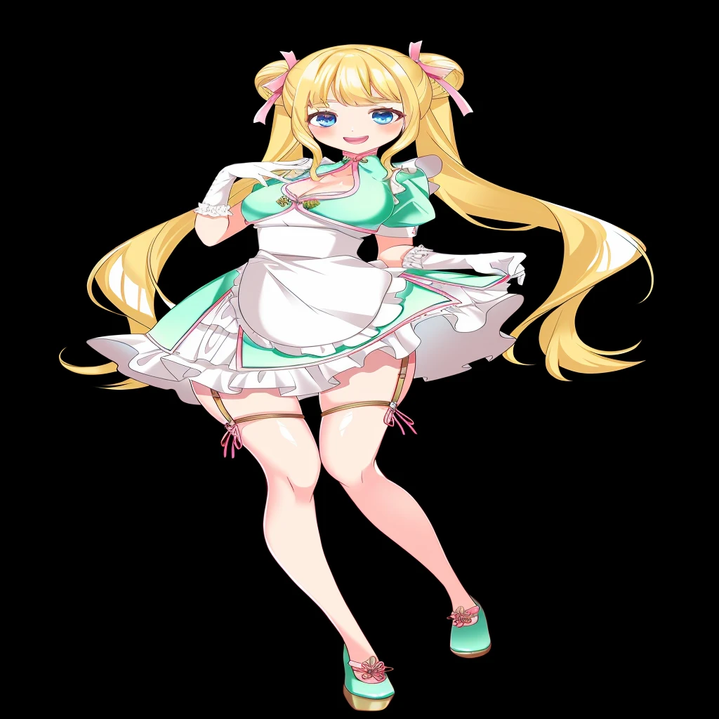 anime girl in Maid clothes holding a cup of coffee, Maid clothesを着たアニメの女の子, Anime Barbie in White Stockings, Gorgeous maid, , Maid clothes, Maid clothesを着たアニメの猫娘, blonde anime girl with long hair, Cute anime waifu in a nice dress, Anime Moe Art Style, Splash Art Anime ,