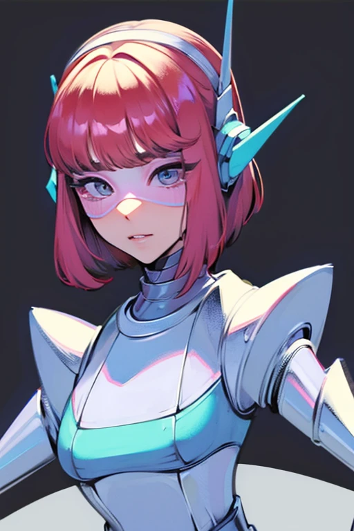 empty eyes,robotized woman,robot transformation ,big bust,Robot Joint
