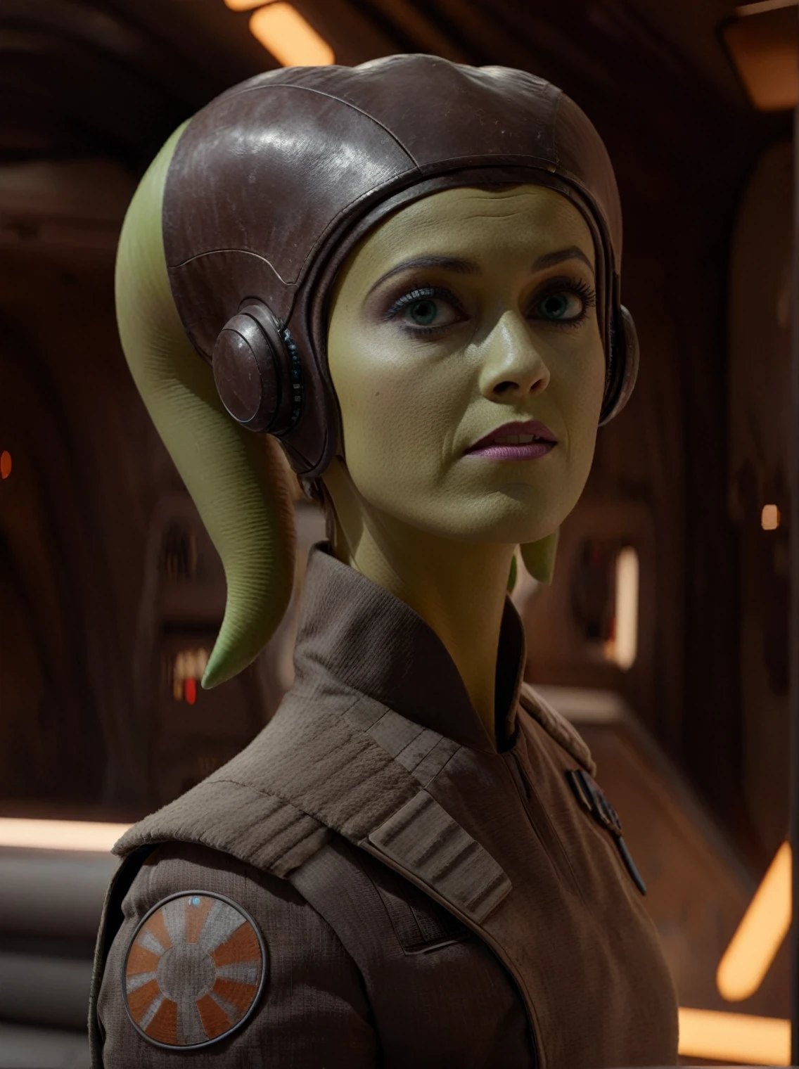 (masterpiece, best quality), Star Wars, full body cinematic shot of Hera Syndulla, inside space ship, UHD, 4k, ultra detailed, cinematic, a photograph of cinematic photo dramatic lighting, 35mm photograph, film, bokeh, professional, 4k, highly detailed, epic, beautiful lighting, inspiring,
