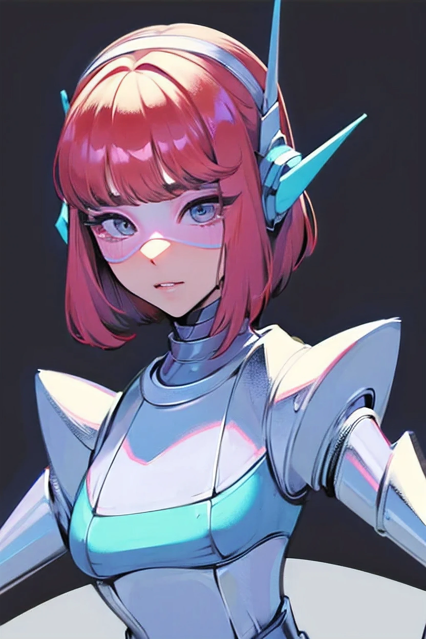 empty eyes,robotized woman,robot transformation ,big bust,Robot Joint