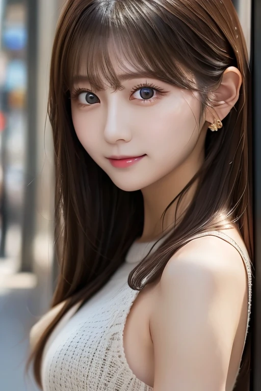 Beautiful woman、Japanese、songerie、Brown eyes、Upper Body、Shoot from above