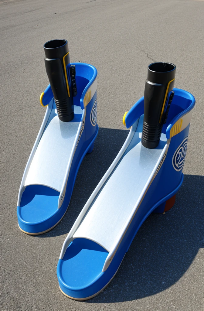 slide shot shooters on the side of a pair of ats from air gear'