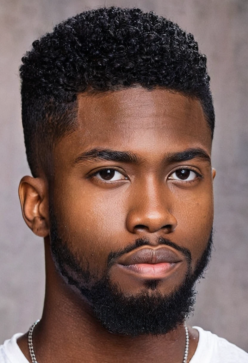 Handsome black male 25 yrs, lower fade hair cut