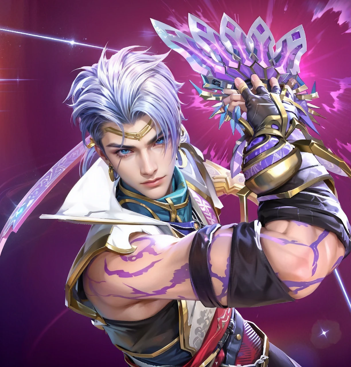 Best quality, masterpiece, detailed skin texture, detailed clothes texture, detailed face, super detail, 8k, intricate detail, 1 boy, The color doesn't change, Muscle guy, 1 guy