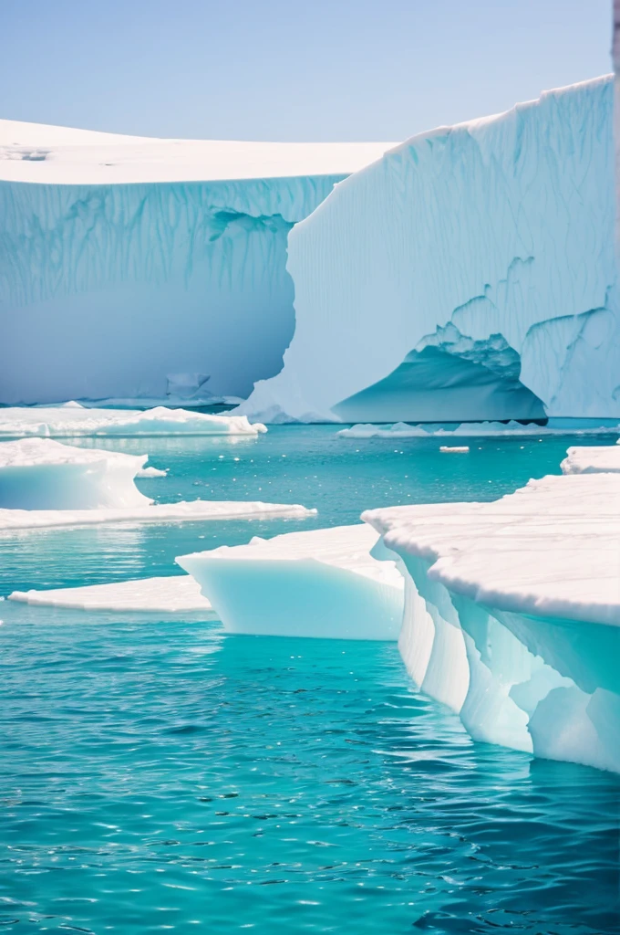 Iceberg entering the pools