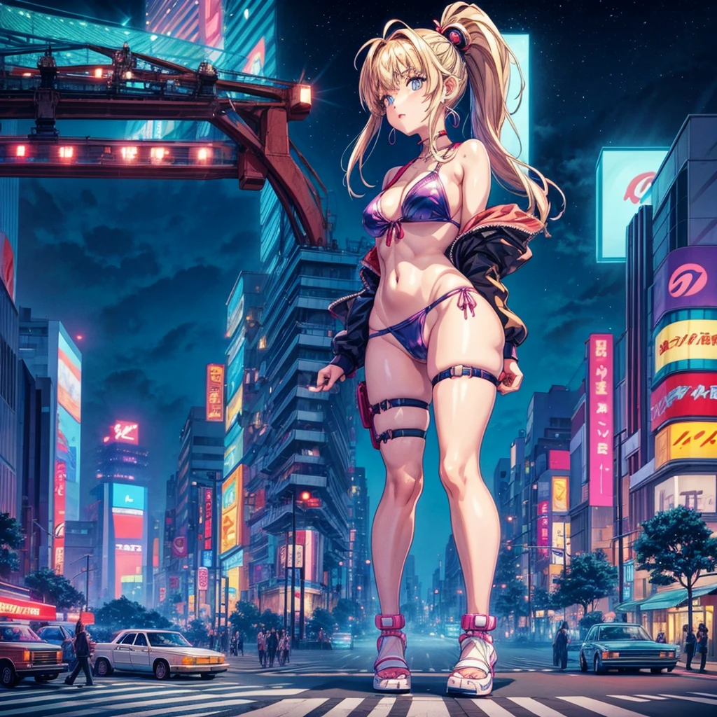Anime Style Night view 90's giant girl on the road of the big city girl in bikini swimsuit female giant
giant girl
Whole body sneakers
Destroyed skyscrapers Destroyed cars Crowd Unreal Engine,cleavage ,a drawing of a , earrings, hair, 1980s (style) masterpiece Ultra-precision Cute Girls Tokyo Akihabara Electric Town Neon Town Expressway street tree Railway stations Elevated