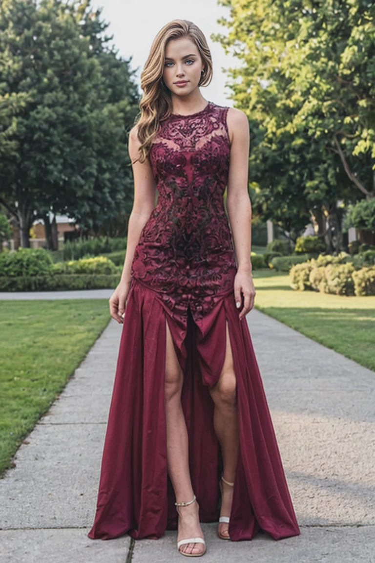 Realistic ,Beautiful young woman ,dress