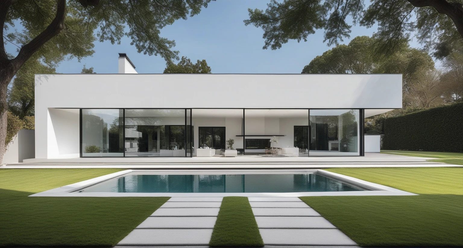 a photo of GDMEXTXL modern house exterior, photograph, photography, perfect, master quality, professional photoshoot, award winning photographer, calming symmetry, symmetrical