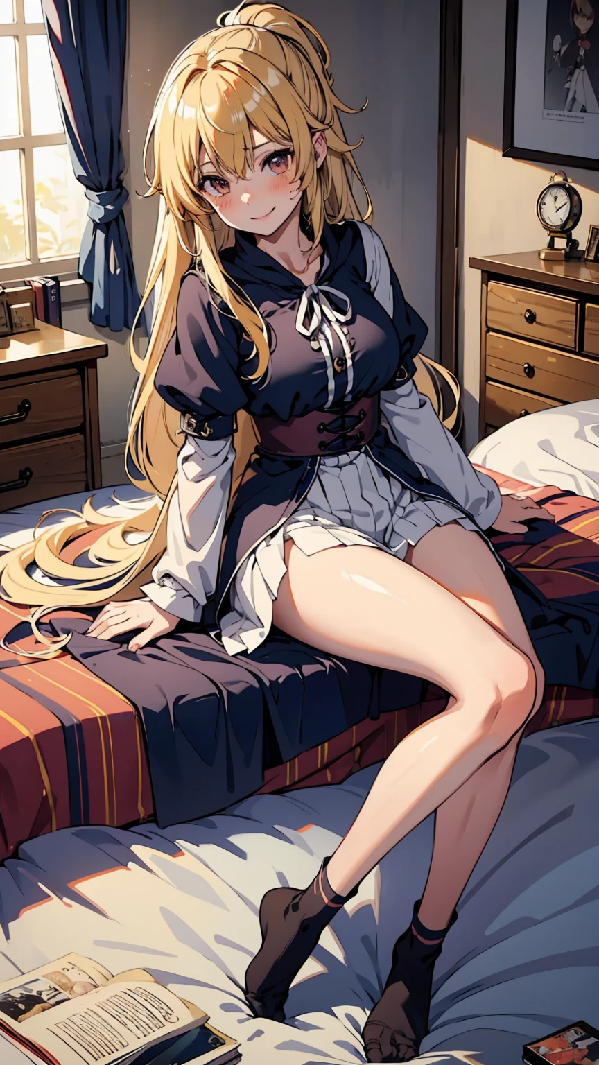 Marisa Kirisame、Messy room、Cute Woman、Blonde、Wizard、Marisa&#39;s Hat、Very thick thighs、Grinning、smile、Sloppy body、Best image quality、High resolution、masterpiece、super high quality、Thick pubic hair、Orgasm Facial、Stripes々Panties、Stripes々bra、Very big ass、Very large breasts  、Blushing、4K quality、Blushing、Spread your legs wide、Luxurious chair、Wearing black knee socks、Sweaty all over、Heavy breathing、Shaking breasts、上下にShaking breasts、Angle from the feet