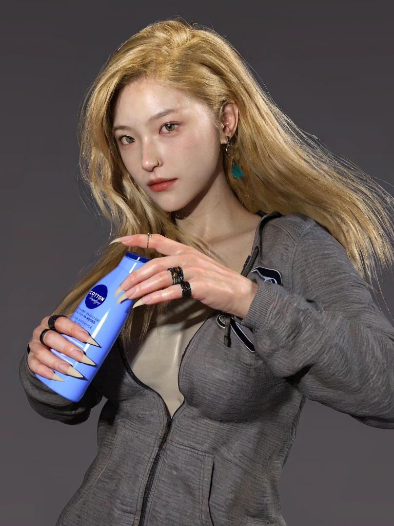 8K, Best Quality, Masterpiece, Ultra High Resolution, (Realism: 1.4), Original Photo, (Realistic Skin Texture: 1.3), (Film Grain: 1.3), (Selfie Angle), 1 Girl, Beautiful Eyes and Face Details, Masterpiece, Best Quality, Close-up, Upper Body, Looking at the Viewer