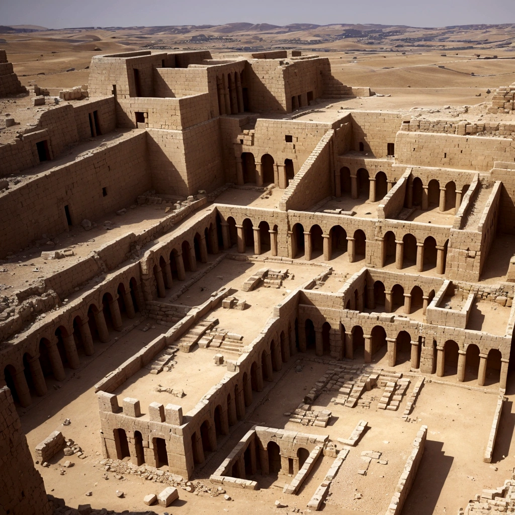 Create an image of an ancient city in Israel, besieged by the Assyrian army, nos tempos biblicos