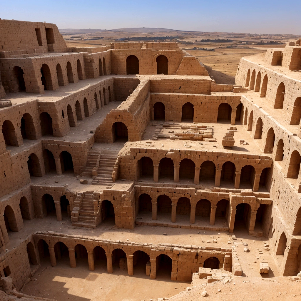 Create an image of an ancient city in Israel, besieged by the Assyrian army, nos tempos biblicos