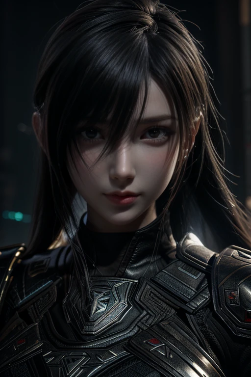 Game Art，Best picture quality，Maximum resolution，8K，(A bust photo)，(portrait:1.5)，(Head close-up)，(Rule of Thirds)，Unreal Engine 5 rendering works， (Future女孩)，(Female Warrior)， 
20-year-old girl，Eyes full of details，(Large Breasts)，Elegant and noble，indifferent，brave，
(A futuristic combat suit that combines the characteristics of ancient armor，Rune of Light，Rich in details、Metallic combat accessories)，Future，Cyberpunk Characters，

Photo poses，Simple background，light，Ray Tracing，Game CG，((3D Unreal Engine))，oc rendering reflection pattern