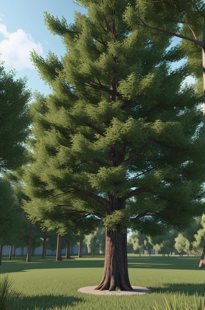 Create a super iper mega realistic tree 