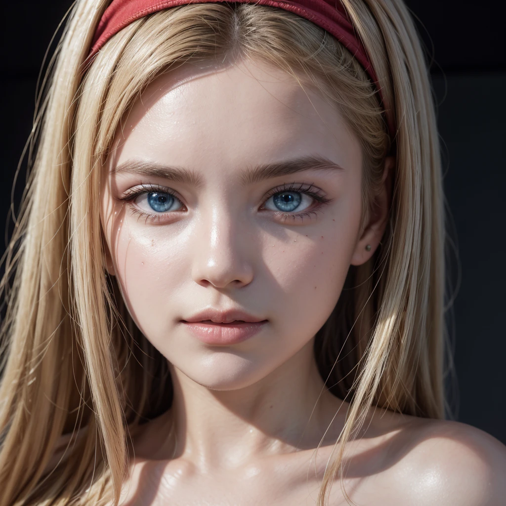 punctuation_9, punctuation_8_High above, punctuation_7_High above,StaButty, a white blonde girl with a red headband,gazing at viewer,highy detailed, complex texture, cinematic lighting, swirly vibrant colors, realisitic,very big tits,work of art,blue colored eyes,best qualityer, 8K, Detailed texture skin, beautifull detailed face, details Intricate, ultra detaild, cinematic light, ultra high resolution, 8K uhd, dainty,tunes young woman,giggling,sensuous, Beautiful princess, Perfect Anatomia,(heart shaped tattoo on face:1.2), curved, sensuous, whole body, shapely body,flegs,cute,harmonious,lighting sun,good eyes,