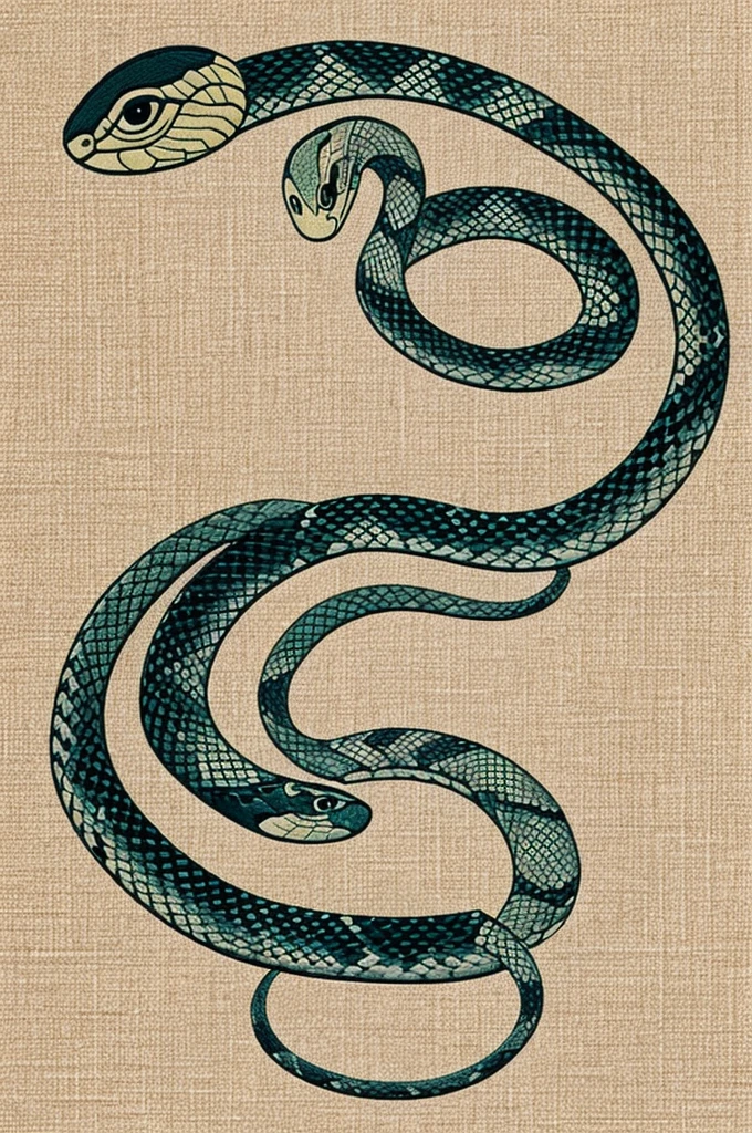Snake to embroider