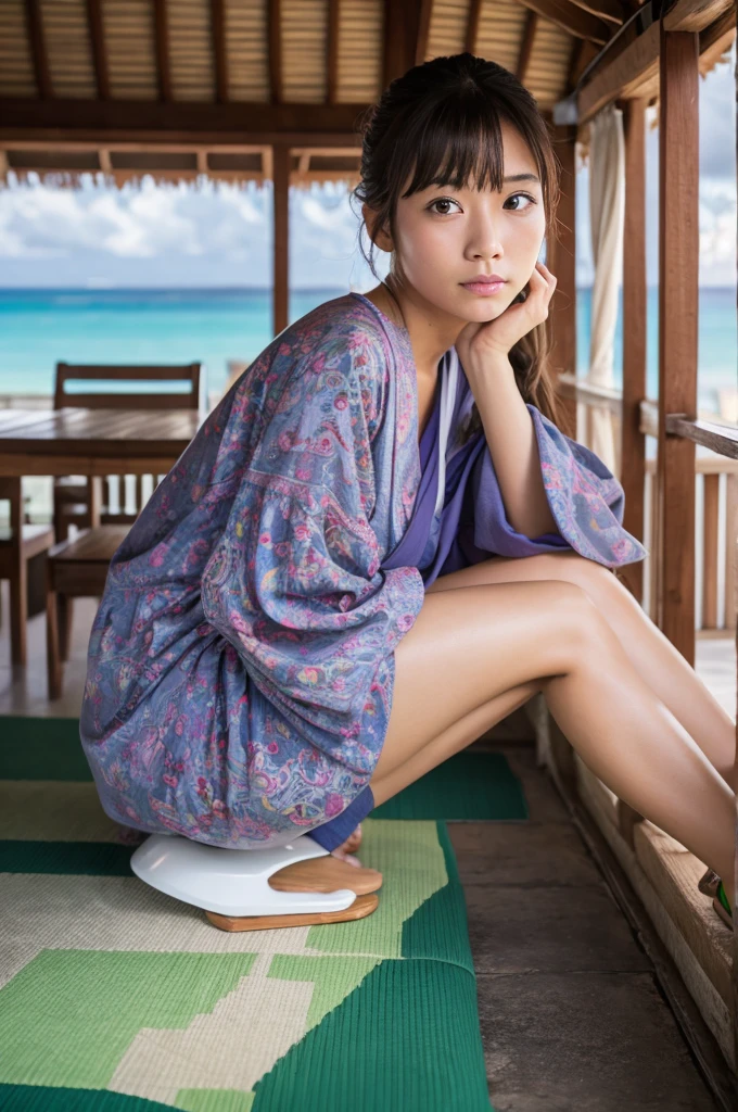 Okinawa's ocean,Beach,Palm tree,beautiful sea,White sand beach
