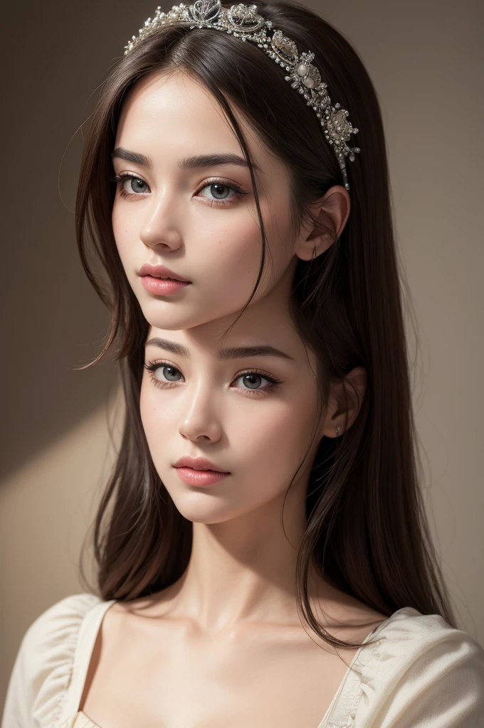 1girl, a 1 girl、beautifulface, (realistic photograph:1.4), (High detail skin:1.3), 8K UHD, DSLR, hig quality, a highres,Gymnastics、dual、Dress with cleavage visible、Ultra high definition white skin、kawaii、17yearsold、 --auto