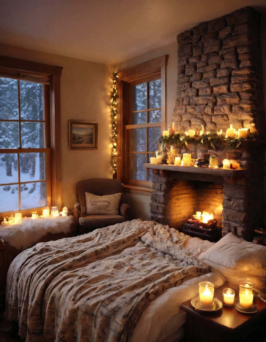  with a blanket, thomas kinkade. cute cozy room, cozy and calm, cozy setting, very cozy, cozy wallpaper, cozy room, cozy place, cozy and peaceful atmosphere, cosy enchanted scene, cozy candlelight, cozy environment, cozy bed, soothing and cozy landscape, cozy atmosphere, cosy fireplace