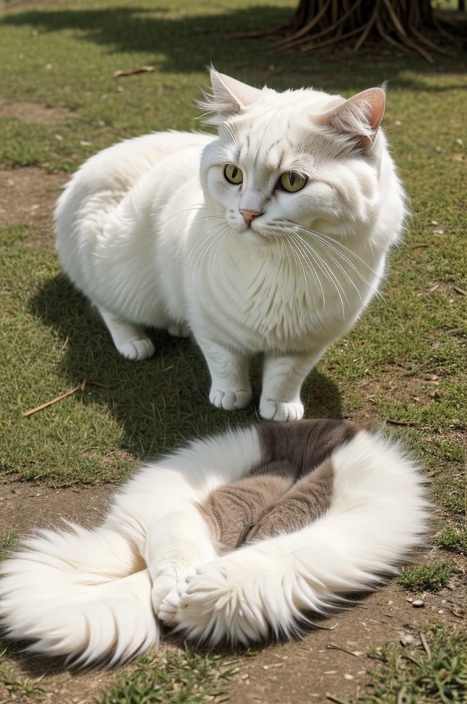 (meowscarada) (fluffy) (furry) ((anatomic perfect paws)) ((en una pradera)) (nariz de gato) (full body) ((anatomic perfect)) ((masterpieces))) (high detail)