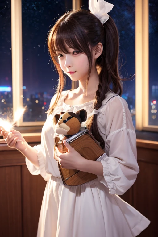Anime Beautiful Girl Music Box Shooting Star