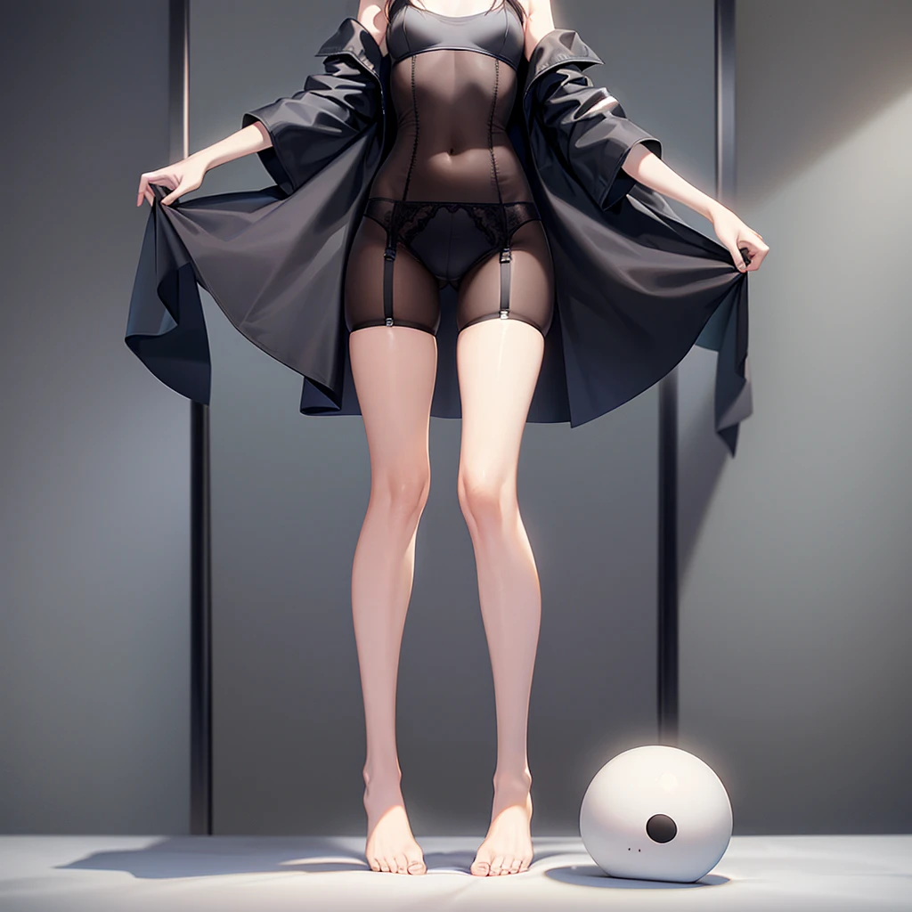 ((Maid)),Cute little ,Tiny ,Small girl,,Childish face, Very fine clean face,Top quality,Straight Hair,Yellow hair,(Dark Room), Subtle light, Natural light,Soft lighting,Light from directly behind, (Are standing),Front view,Black background