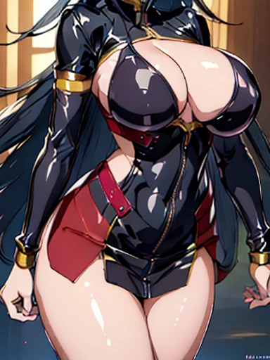 (masterpiece)), (The best quality at its best), (More about pubic hair), Beautiful woman, View your viewers, (lipstick:0.75), Leaning forward, perfect slim figure, Thick thighs, Large Breasts, Big Tits 1.5, Pink long hair, Dual Horsetail, Colorful thighs, Winters, Bright colors,