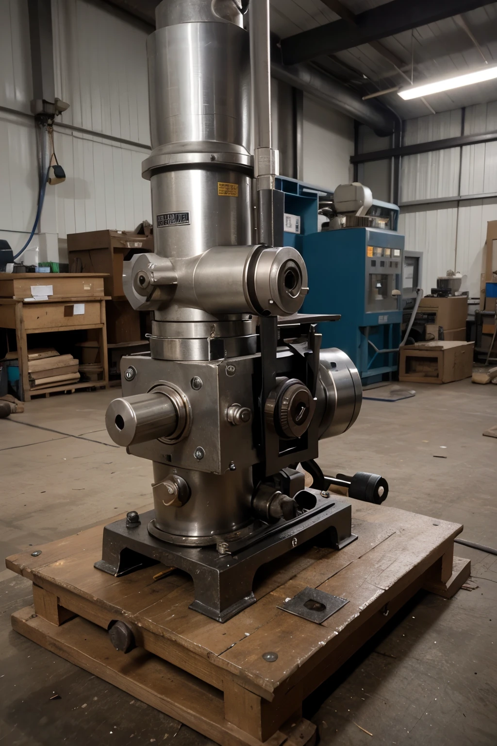"ADONAI" logo, industrial tool, lathe machines