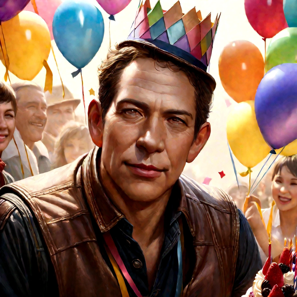 a birthday background, birthday hat, colorful balloons, colorful love balloons, cake, party decorations, streamers, confetti, (best quality,4k,8k,highres,masterpiece:1.2),ultra-detailed,(realistic,photorealistic,photo-realistic:1.37),vibrant colors,warm lighting