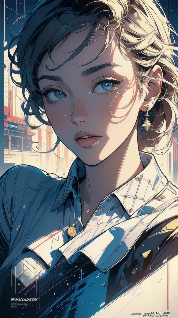 (((masterpiece, highest quality))),(((solo:1.2))),(((1girl:1.2))), 32k wallpaper, very detailed, poster,(((geometric cinematic movie poster))),abstract, mid century modern, movie poster,Perfect Lady,halftone,(((portfolio,Close-up))),(((various angle))),(((bust up))),((extreme highlight)),Vast landscape,(heterochromia:1.12),(((complete face))),starry sky,light leak