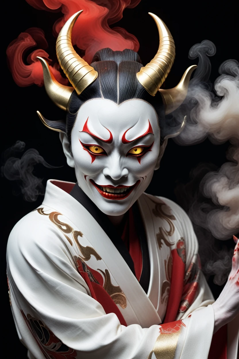 Hannya demon japanese mask